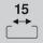 Schlitzweite 15 mm