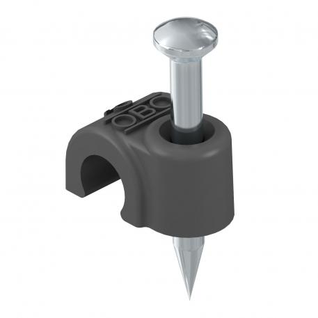 ISO-Nagel-Clip Typ 2008, schwarz 25 | 8 | 2,0x25 | tiefschwarz; RAL 9005