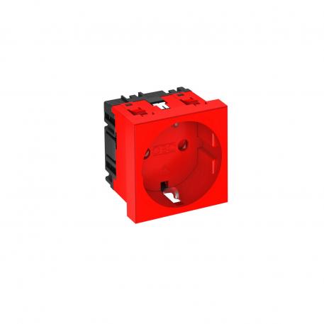 Steckdose 0°, Schutzkontakt, 1-fach 1 | 1-fach 0° | signalrot; RAL 3001